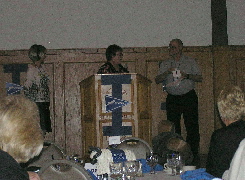 Sue Menth presents award